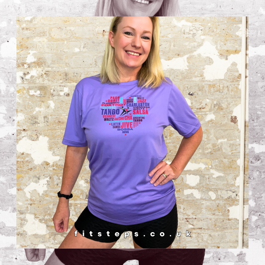 Heart Range Unisex Dry Fit Tee - Lilac