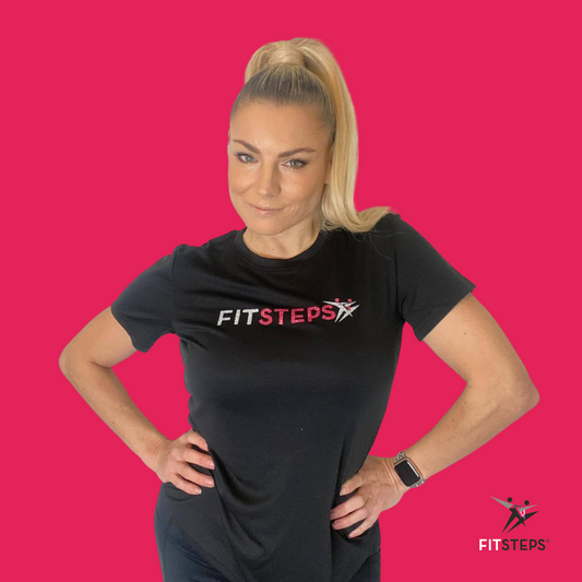 FitSteps Women's Dry Fit T-Shirt Black