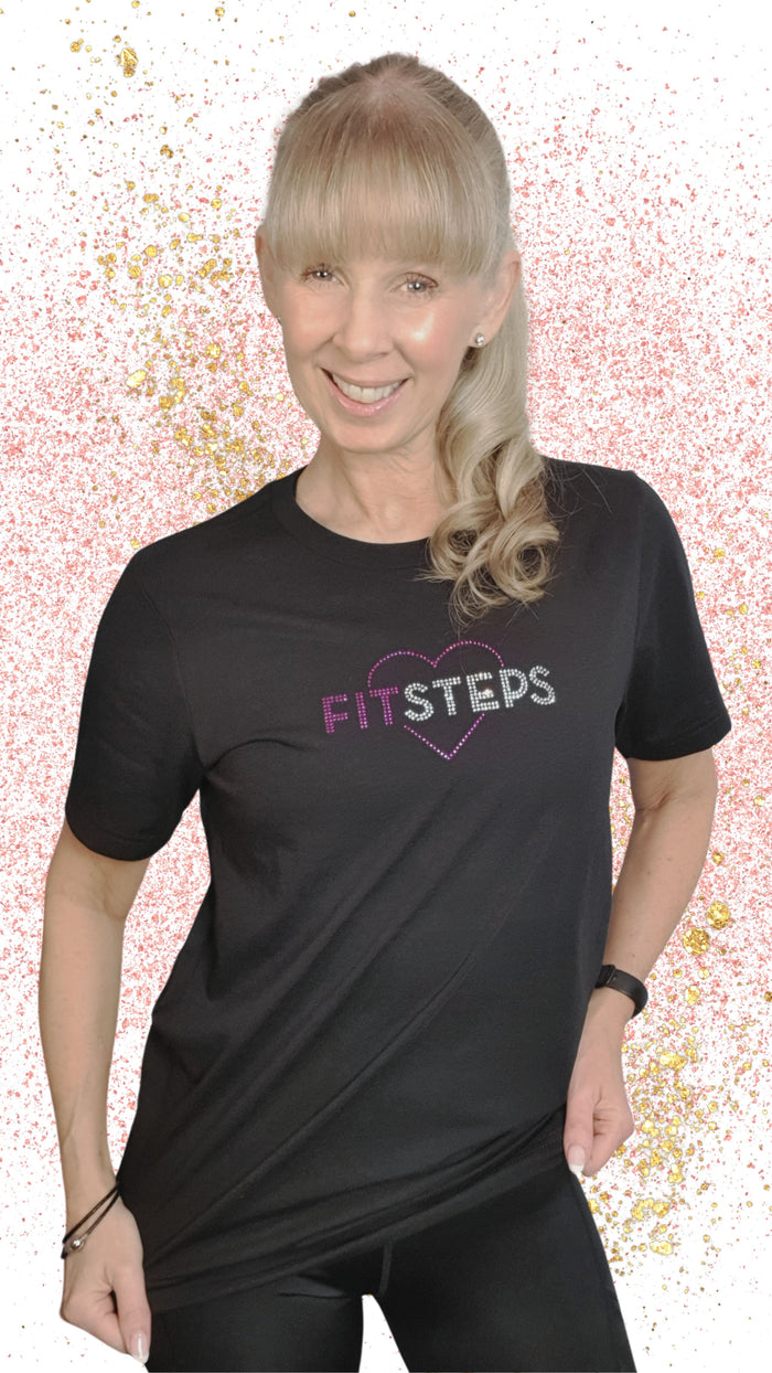 Diamanté Range - FitSteps Heart Short Sleeve Tee (Unisex)