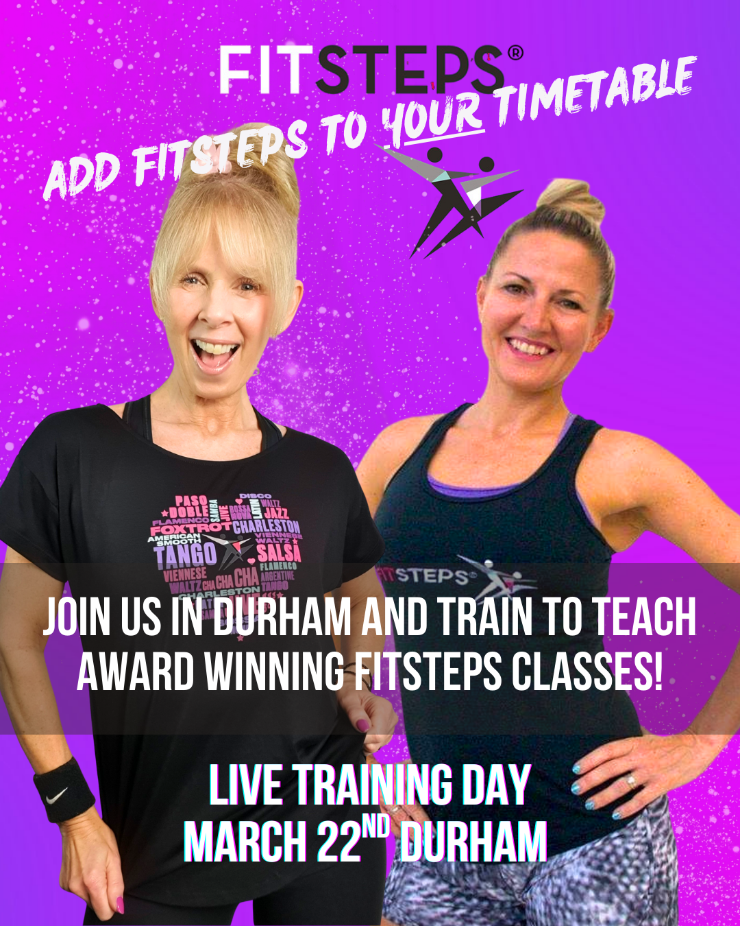 LIVE FitSteps Instructor Training Day - Durham - Sunday 22nd March 2026