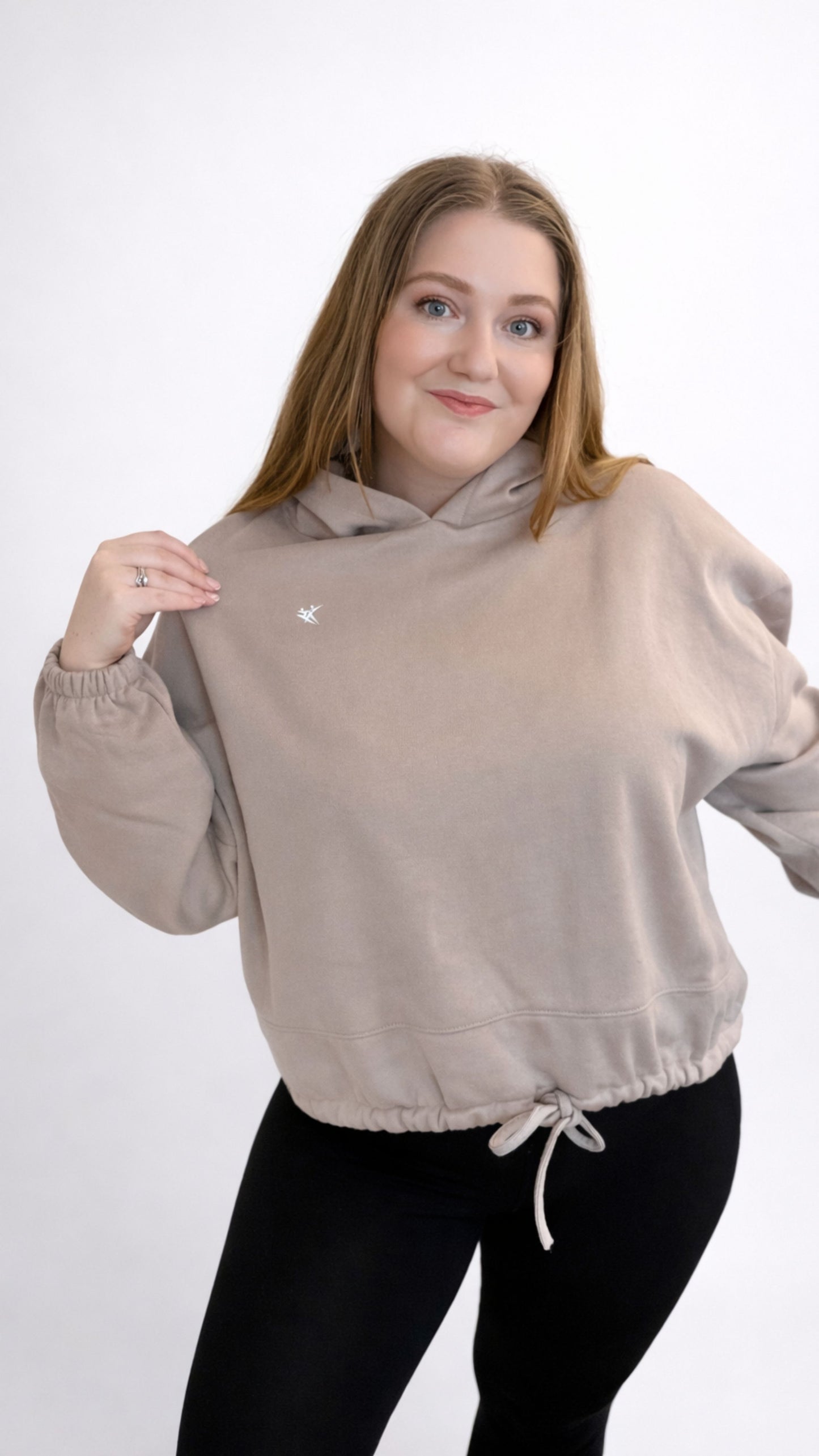 FitSteps Oversized Cropped Hoodie