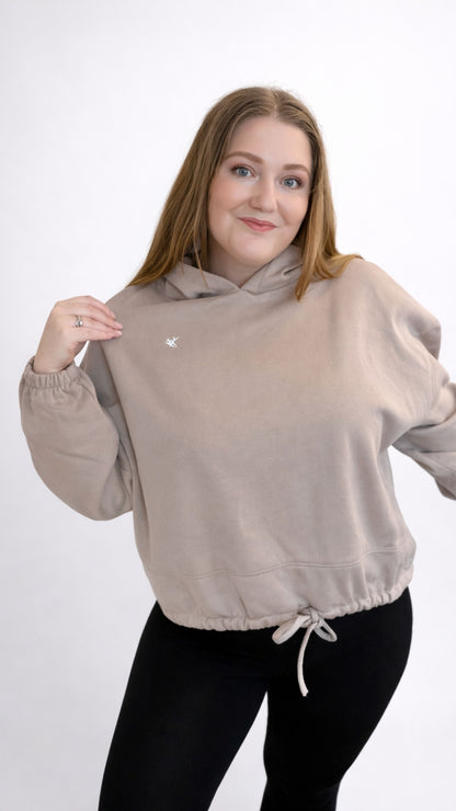 FitSteps Oversized Cropped Hoodie