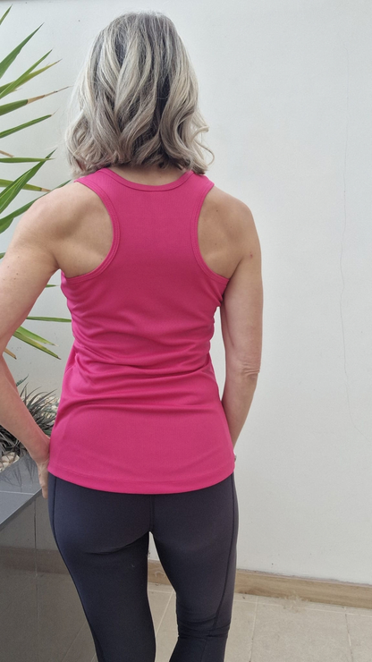 FitSteps ICONIC Pink Racer Back Vest