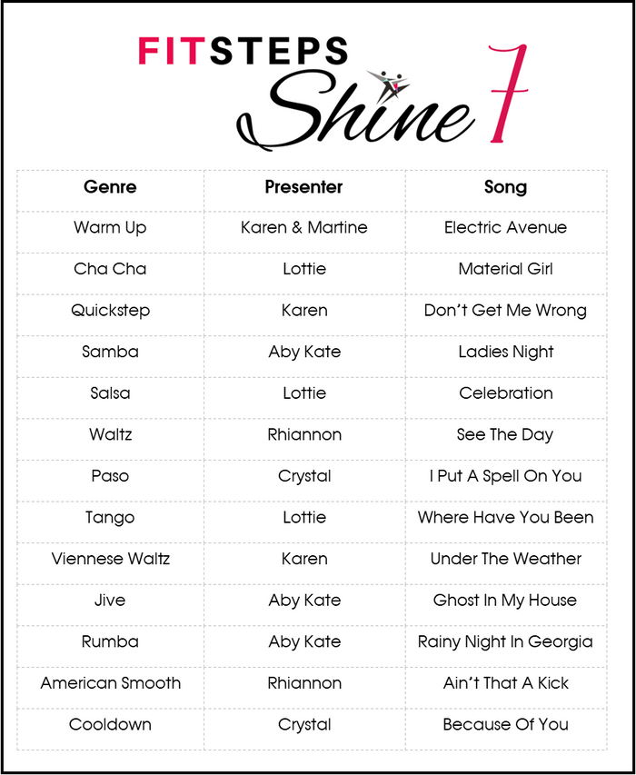 SHINE FitSteps Original - Workout 7 (suitable for new clients)