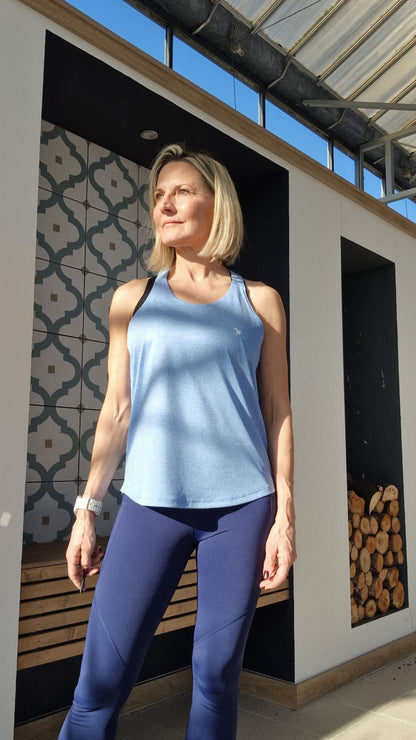 Double Strap Vest - Blue
