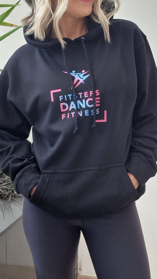Black FitSteps Hoodie (Unisex)