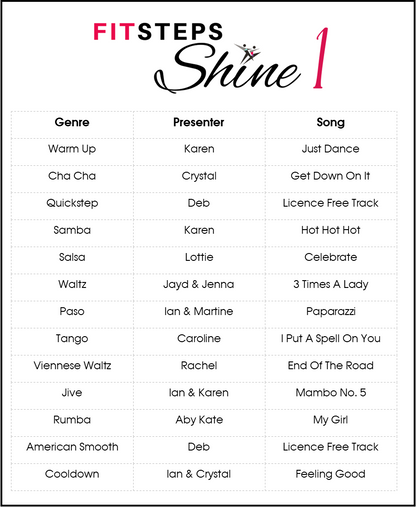 SHINE FitSteps Original - Workout 1 (suitable for new clients)