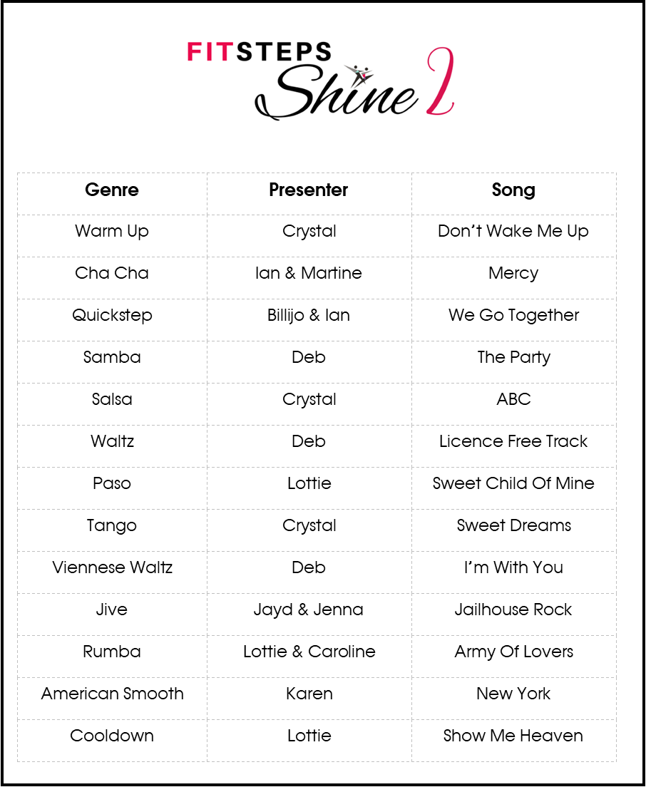 SHINE FitSteps Original - Workout 2 (suitable for new clients)