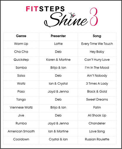 SHINE FitSteps Original - Workout 3 (suitable for new clients)