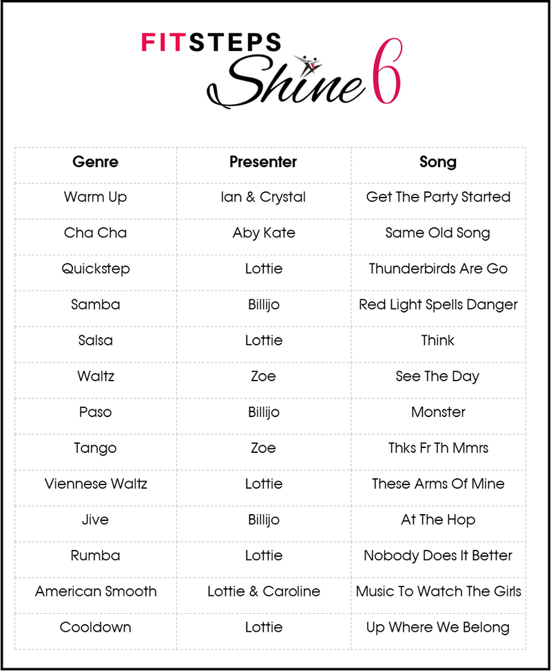 SHINE FitSteps Original - Workout 6 (suitable for new clients)