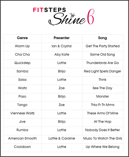 SHINE FitSteps Original - Workout 6 (suitable for new clients)