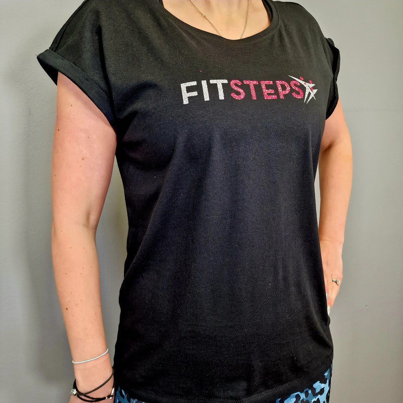 FitSteps Logo Capped Sleeve Tee