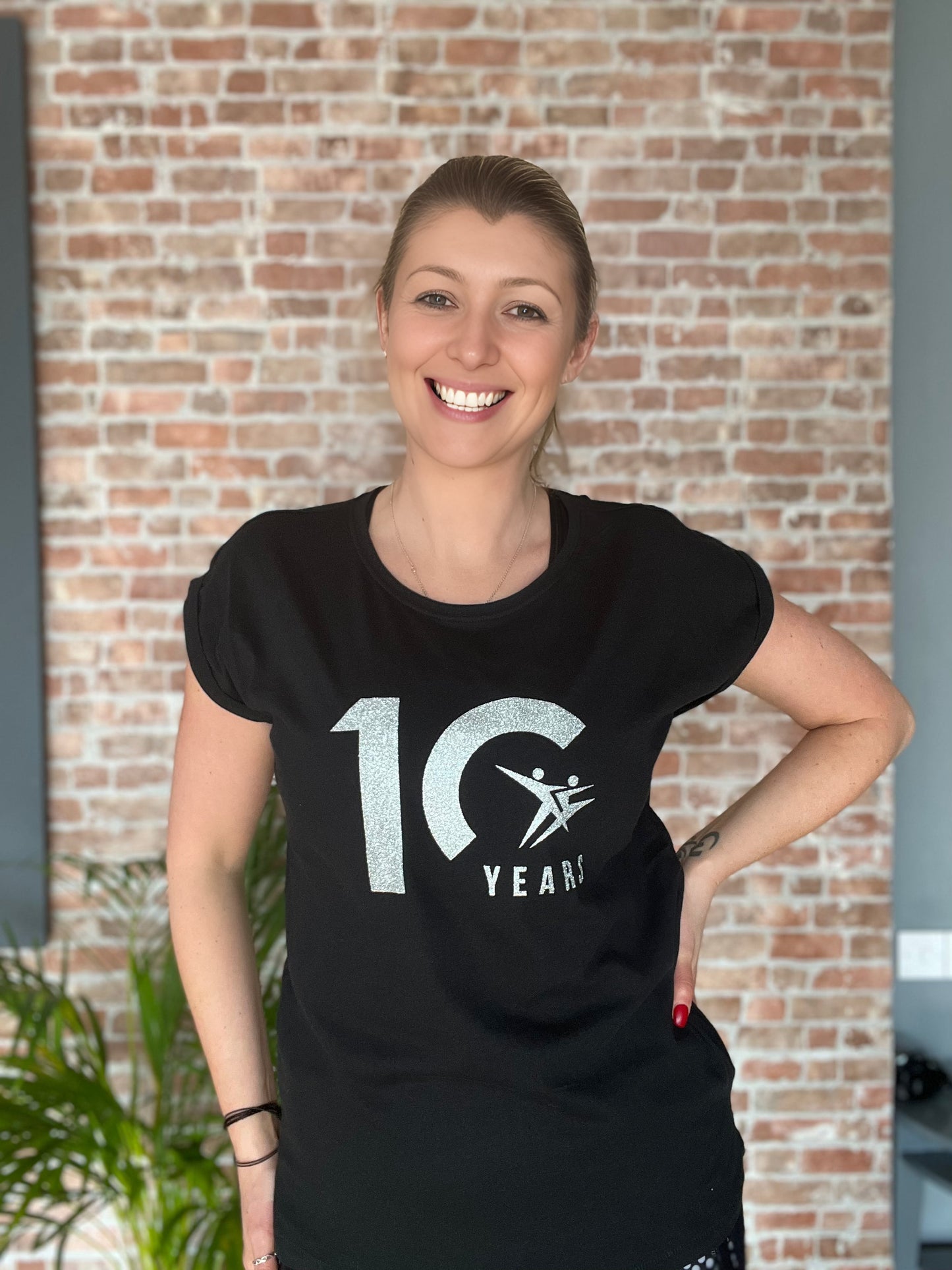 FitSteps 10 Years Capped Sleeve Tee